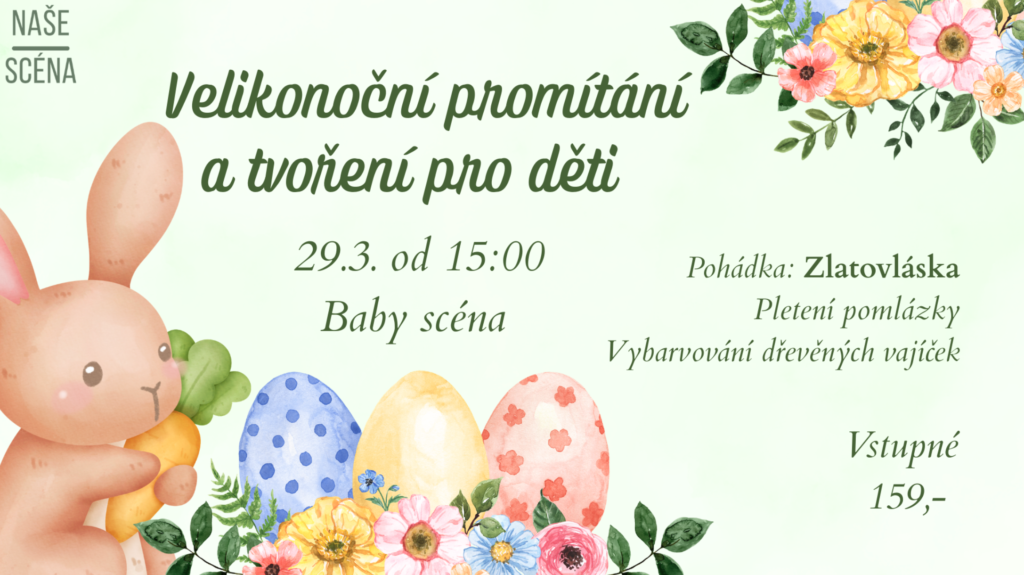 Velikonoční promítání a tvoření pro děti – plakát